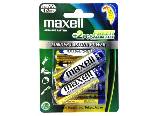 Maxell Digital XL Alkaline AA Battery (4+2 pcs)
