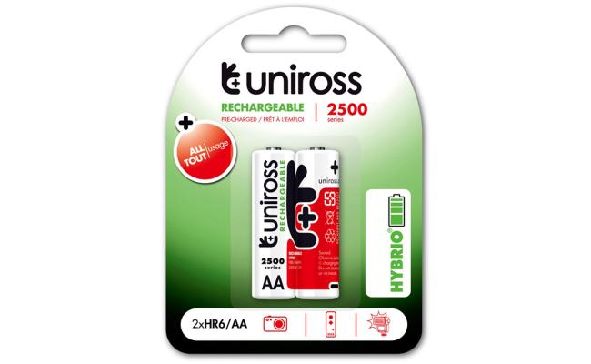 Uniross Rechargeable 2500mAh AA Battery