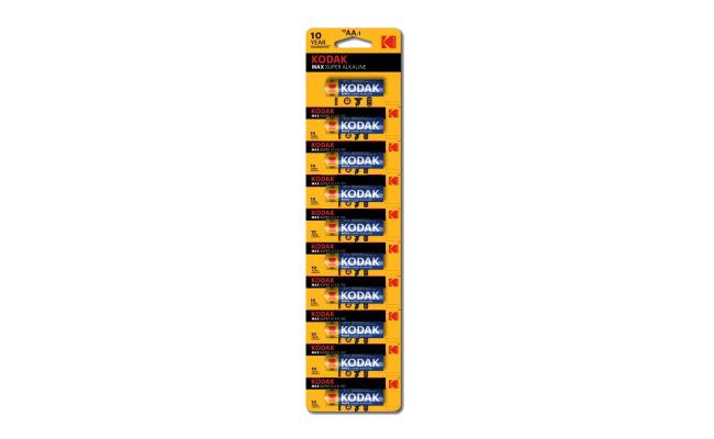 Kodak Max Super Alkaline AA Batteries (Pack Of 10)