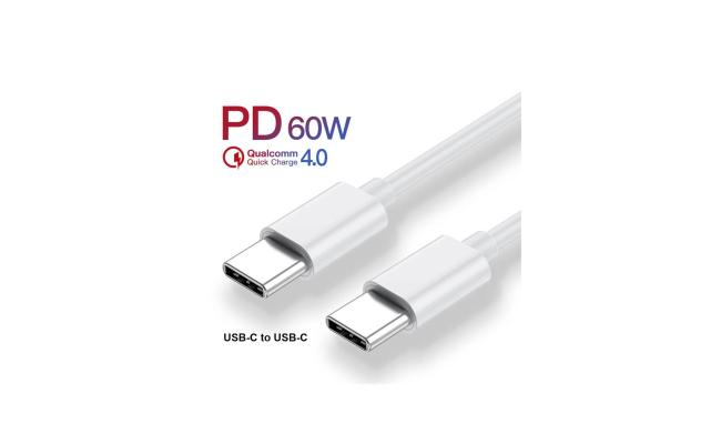 Type-C to Type-C Charger Cable 60W - 1m