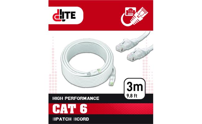 Dlite by D-Link DC6UTP-3 UTP Cat 6 Patch Cord 3M