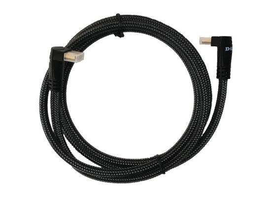 D-Link HCB-4AABLBR-3 HDMI 2.0 Cable with 90 degree connector-15M