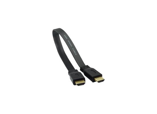 Flat HDMI V1.4 Cable High Speed + Ethernet Gold 3d HD HDTV Lead 5M
