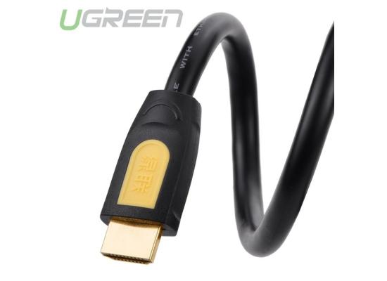 UGREEN 1017 0HDMI Round Cable 10m- Yellow &Black
