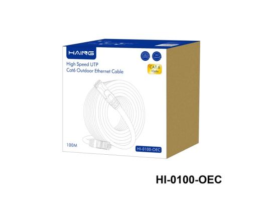 HAING HI-0100-OEC High Speed UTP Cat 6 Outdoor Ethernet Cable 100M