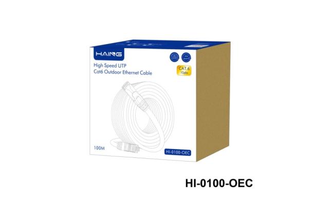 HAING HI-0100-OEC High Speed UTP Cat 6 Outdoor Ethernet Cable 100M