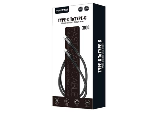 HAING HI041CL Type-C to Lighting 20W Metal Braided Data Cable 3M