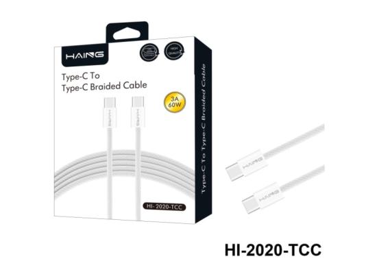 HAING HI-2020-TCC Type-C to Type-C Braided Cable 1.2M 60W