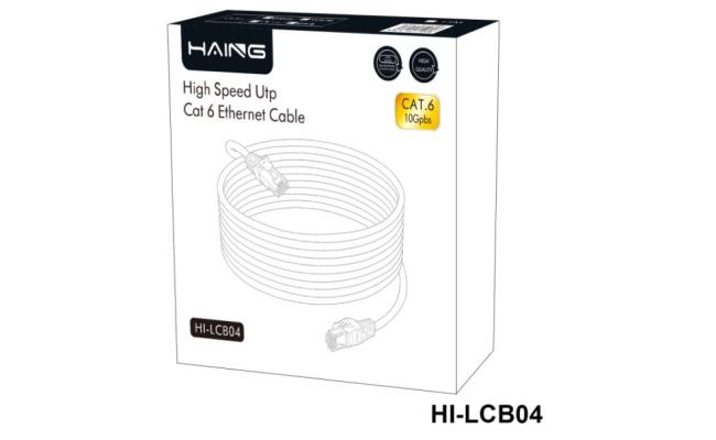 HAING HI-LCB04-15M Cat 6 26 AWG 10/100/1000 1 Gbps Ethernet Cable 15M