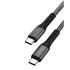 HAING HI042CC Type-C to Type-C 20W Metal Braided Data Cable 2M