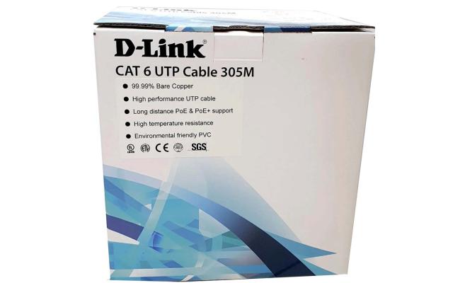 D-Link NCB-C6UGRYR-305-24 Cat6 UTP 24AWG Cable-305m/Roll
