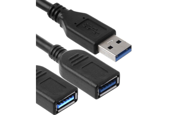 USB 3.0 Extension Cable 1 Male to 2 Female-1M