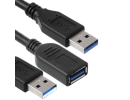 HAING HI-A202-U3C USB 3.0 Extension Cable 2 Male to 1 Female-1M