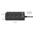 HAING HI-U304 USB 3.0 with Individual Switches and Lights 4 Port Hub 5Gbps