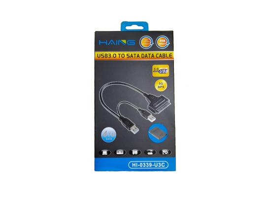 HAING HI-0339-U3C USB 3.0 TO SATA SSD Hard Disk Driver Power cable