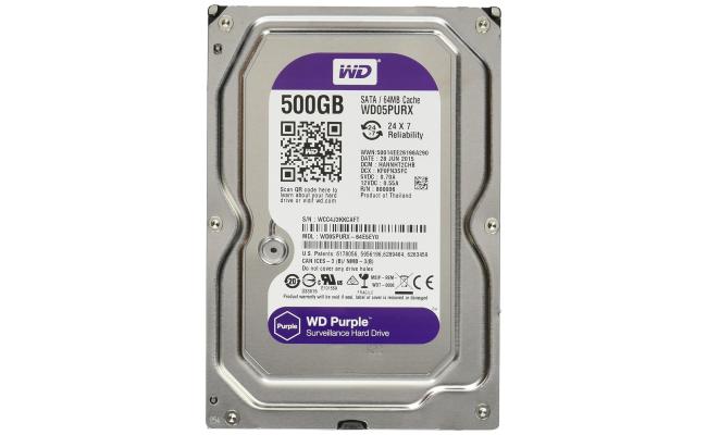 WD Purple 500 GB 3.5 Internal Hard Drive WD05PURX