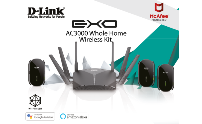 D-Link DIR-3060/P4 AC3000 Whole Home Wireless Kit