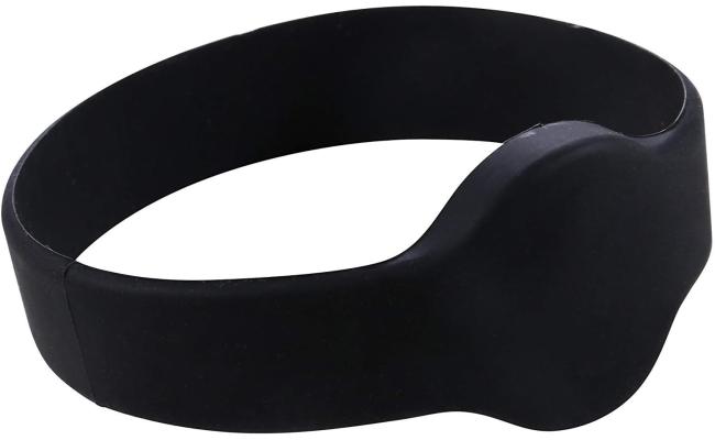 RFID Bracelet Wristband 13.56mhz IC Waterproof RFID Tag -Black