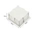 Wall Switch Box Electrical Outlet Flush Mount 86 Type Single Gang White