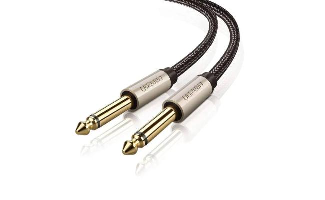UGREEN AV128 6.5 audio cable male to male audio amplifier mixer guitar cable-2M