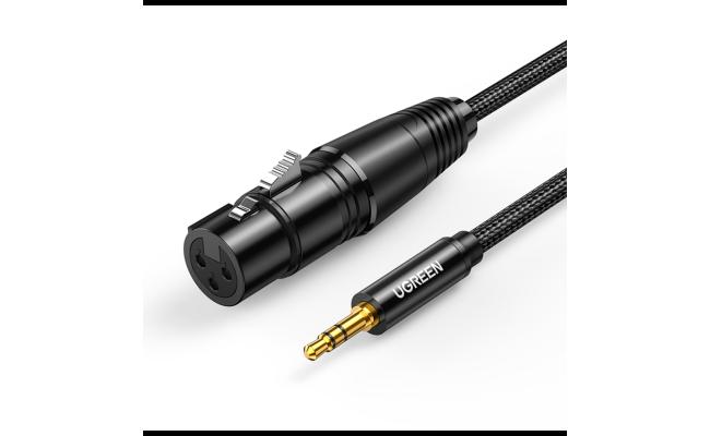 UGREEN AV182 3.5mm Three-Pole Male to XLR Female Audio Cable- 2M
