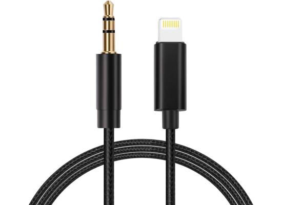 Lightning to 3.5 AUX Braided Audio Adapter Cable