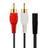 Cable AUX  1FMAIL to 2RCA MAIL