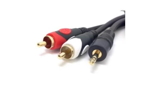Cable DC 3.5MM /2RCA -3M