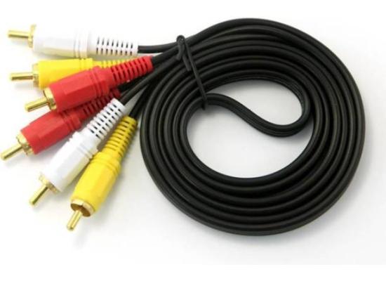 Cable CB-RCA33-3M 3RCA to 3RCA-3M