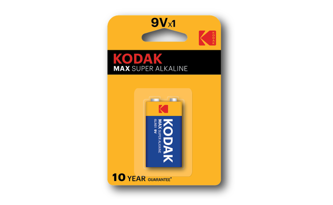 Kodak 9V MAX Super Alkaline Battery