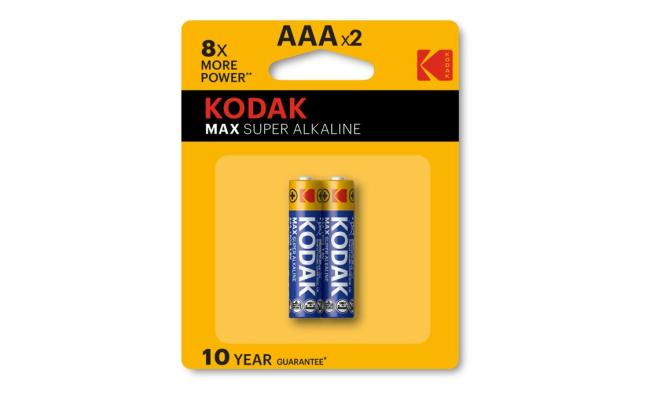 Kodak Max Super Alkaline AAA Batteries Pack Of 2