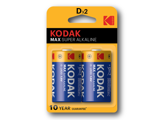 kodak 1.5V Max Super Alkaline Dx2