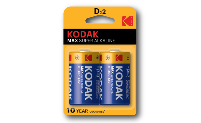 kodak 1.5V Max Super Alkaline Dx2