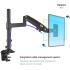 NB North Bayou H100 22" to 35" Adjustable Universal Monitor Arm Gas-Spring Desk Mount