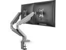 Double arm table stand monitor bracket 17-32"