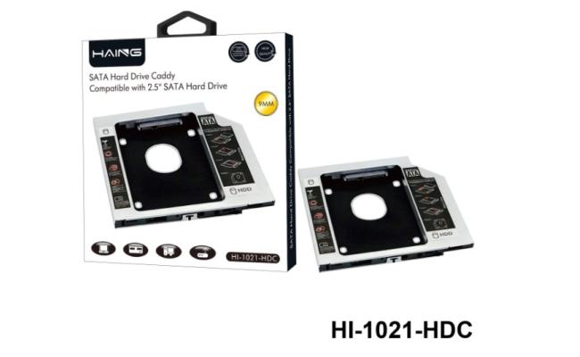 HAING HI-1021-HDC SATA Hard Drive Caddy Compatible with 2.5" SATA Hard Drive 9MM