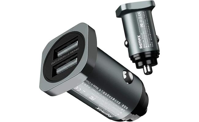 Remax RCC226 Car Charger with 2 Charging Ports - Black