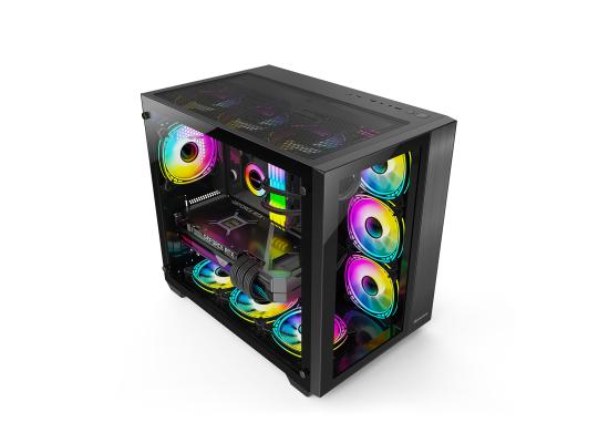 Huntkey S980 Tornado Full View Gaming Case -Black