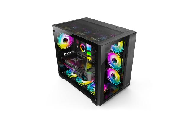 Huntkey S980 Tornado Full View Gaming Case -Black