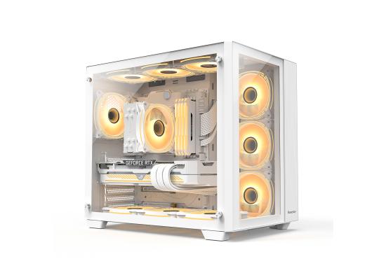 Huntkey S980 Tornado Full View Gaming Case -White