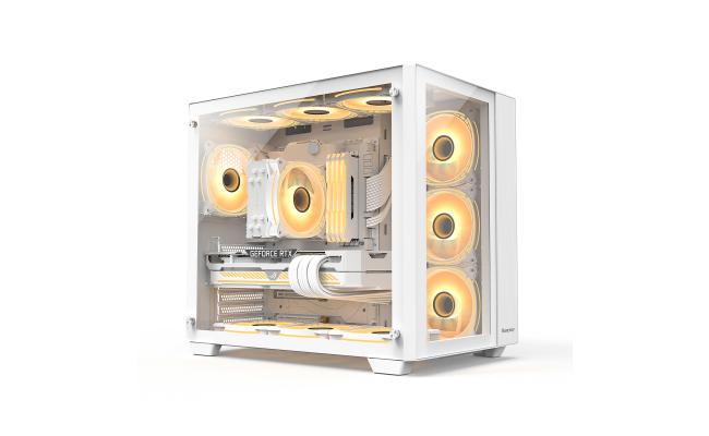 Huntkey S980 Tornado Full View Gaming Case -White