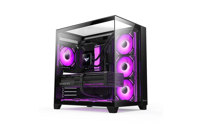 Huntkey VS970 Skyfall Full View Gaming Case -Black