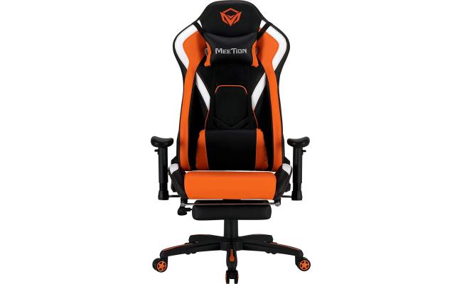 Meetion CHR22 Leather Reclining Gaming E-Sport Chair with Footrest