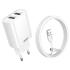 Remax RP-U35 EU Wall Charger with 2 Charging Ports for Lightning Port -Micro