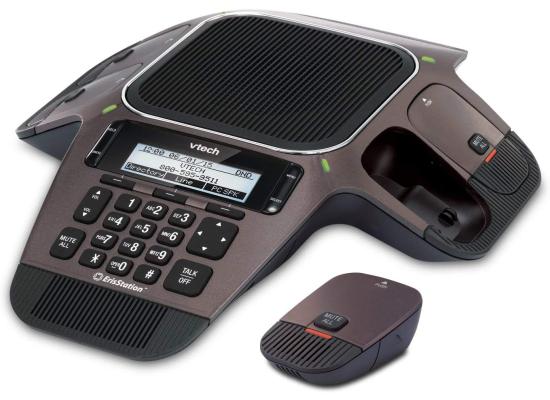 D-Link-Vtech DVCS754 ErisStation SIP Conference Phone with 4 Wireless Microphones