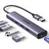 UGREEN 60554 USB 3 to  3-Port USB 3.0 Hub with Gigabit RJ45 (1000M) Ethernet Adapter and Type-c Power Supply