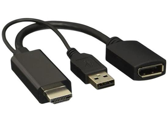 HDMI to display port Adapter 4K with USB Power 