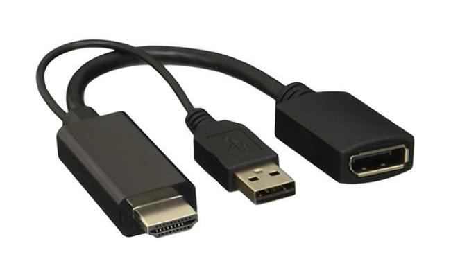 HDMI to display port Adapter 4K with USB Power