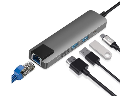 HAING Convertor From Type C to LAN ,USB3.0 , and HDMI 