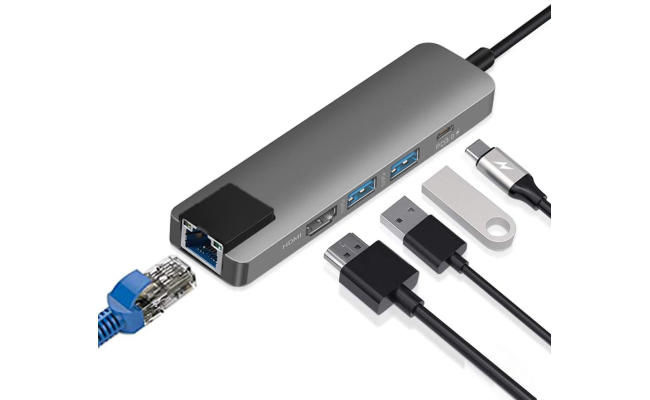 HAING Convertor From Type C to LAN ,USB3.0 , and HDMI